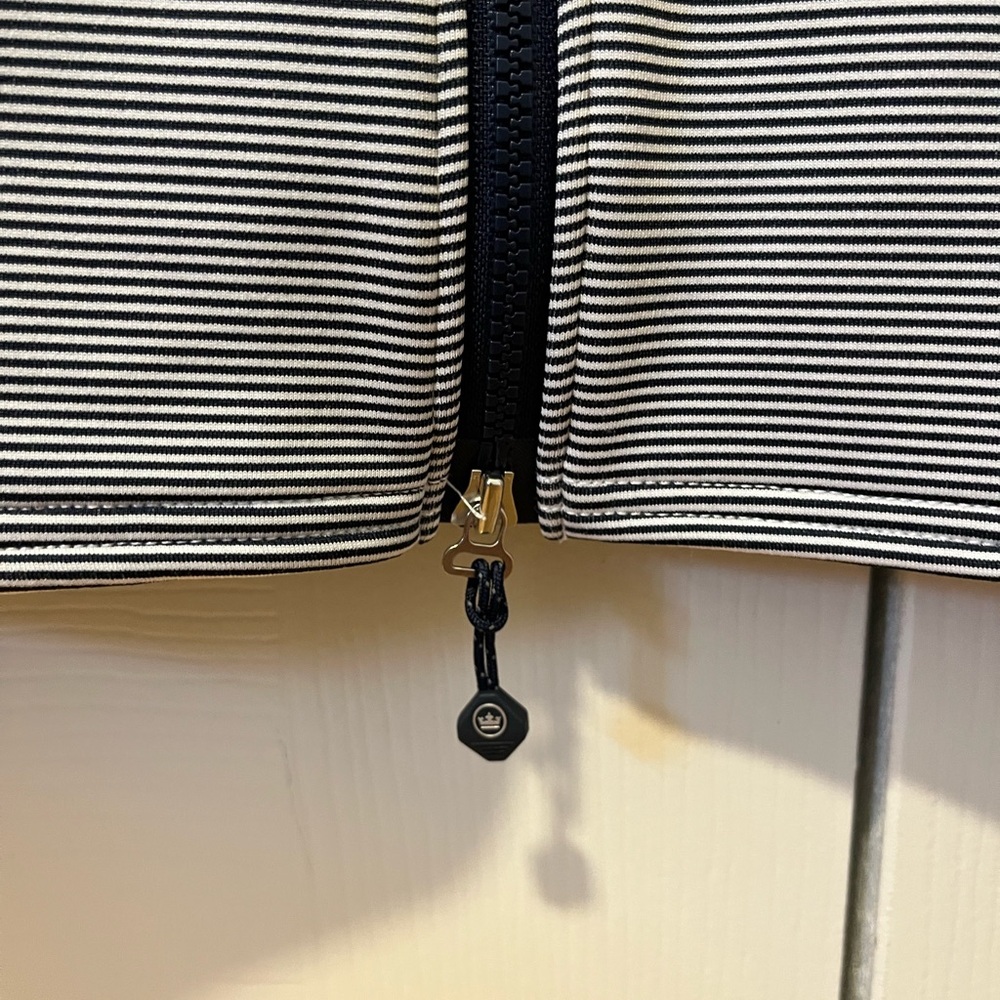 Peter Millar Navy Striped Full Zip Jacket Size S NWT ⭐️ - Picture 6 of 12